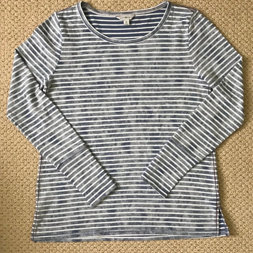 Lucky Lotus Striped Long sleeve T-Shirt